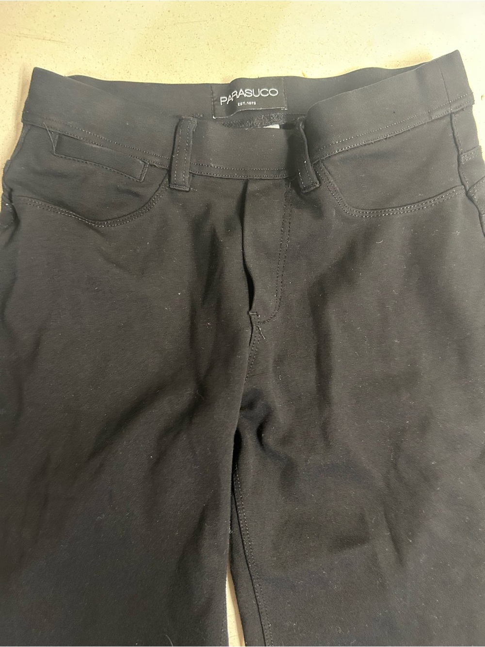 Parasuco Black Slim Stretch Trousers